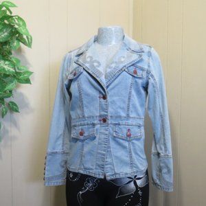 Vintage Campana Embroidered Jean Jacket